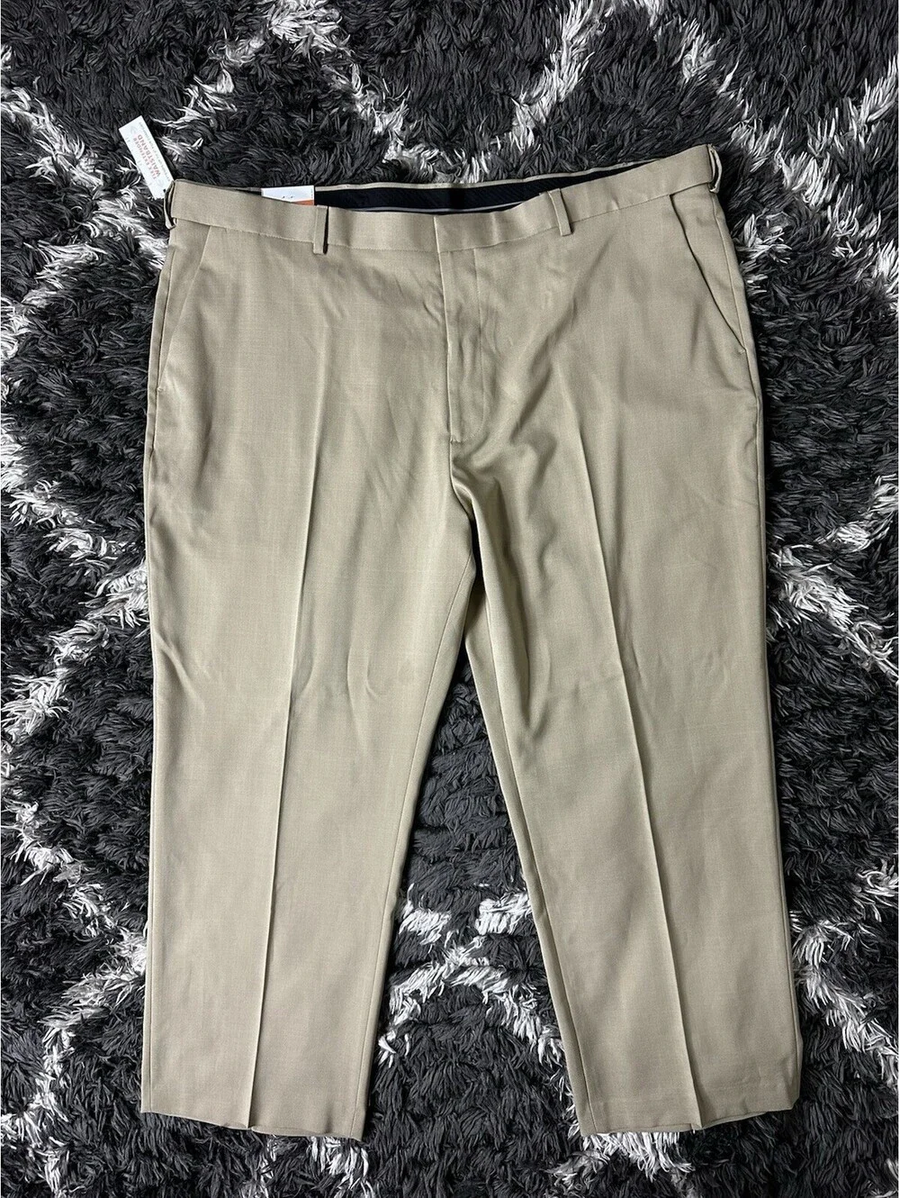 NWT Van Heusen Traveler Pants Mens Big & Tall 46x29 Stretch Non-Iron Khaki